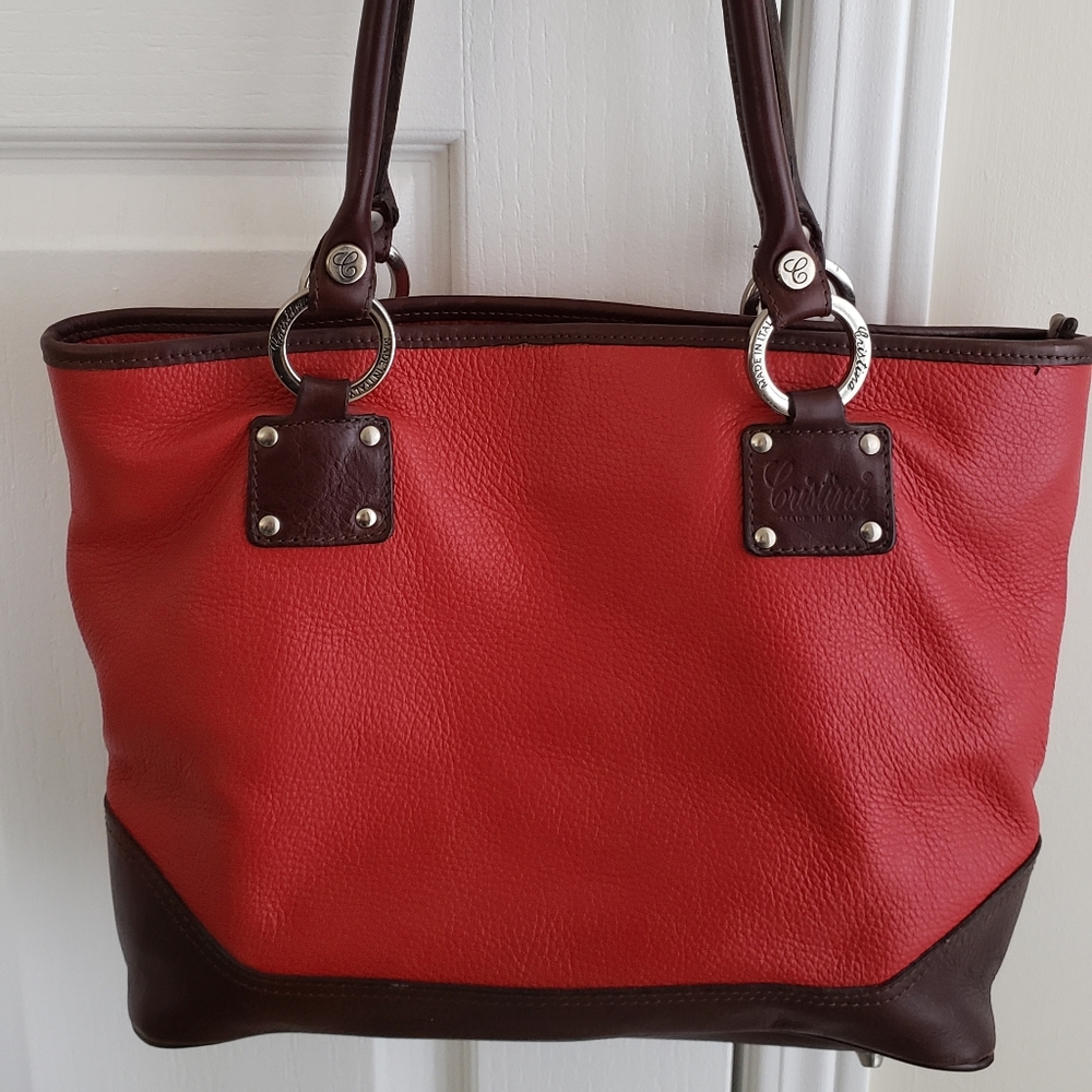 Leather handbag